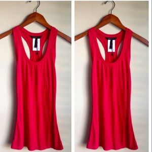 NWT bcbg red berry tank top XS